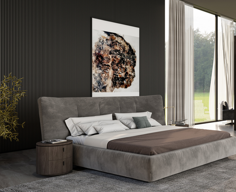 Velantee luxury upholstered bed by DecoPix